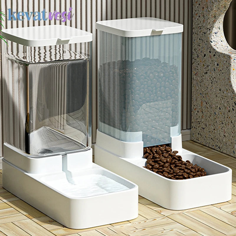 Automatic Pet Feeder & Water Dispenser (Large Capacity)