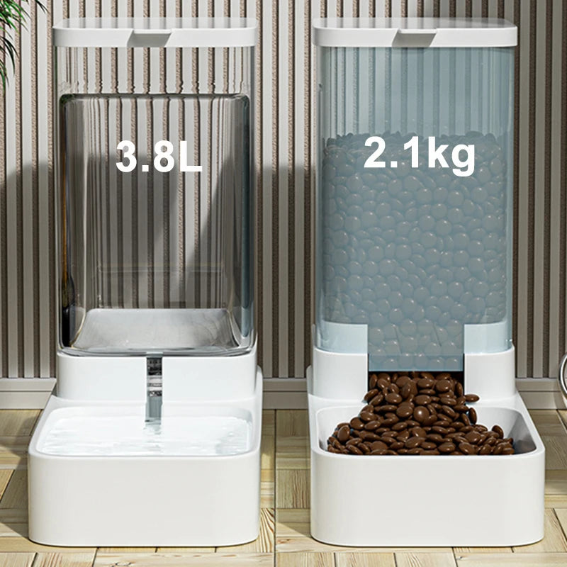 Automatic Pet Feeder & Water Dispenser (Large Capacity)