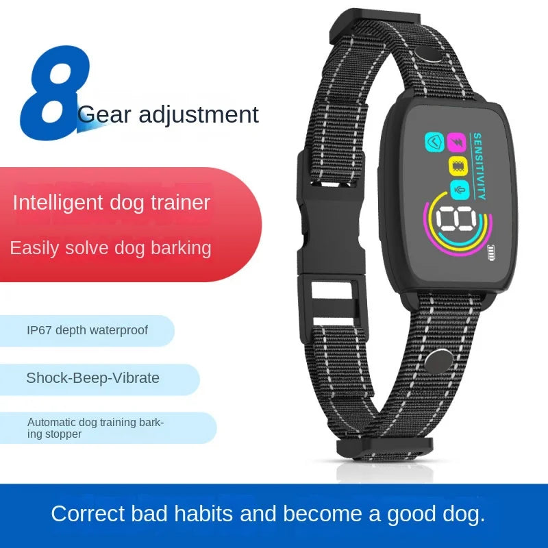 Smart Anti-Bark Dog Collar – Automatic Training Device, Waterproof