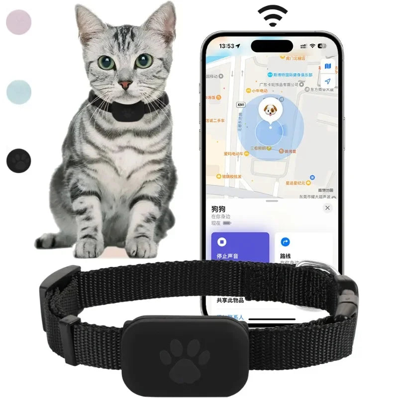 Remote GPS Pet Tracker – Waterproof Real-Time Anti-Lost Collar