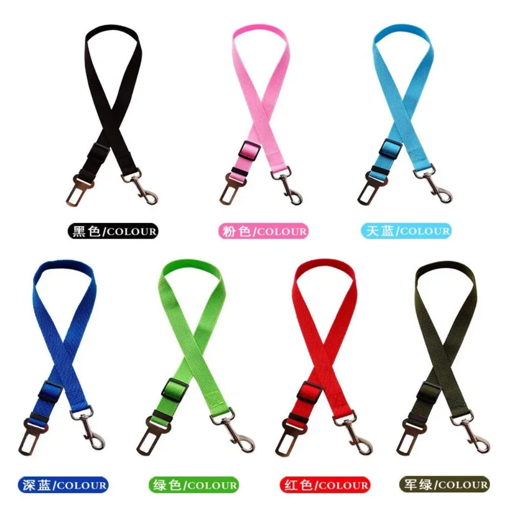 Adjustable Pet Car Seat Belt & Harness Clip