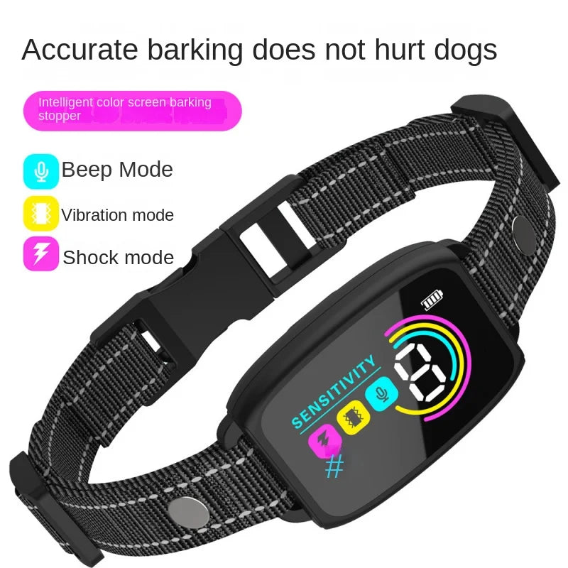 Smart Anti-Bark Dog Collar – Automatic Training Device, Waterproof